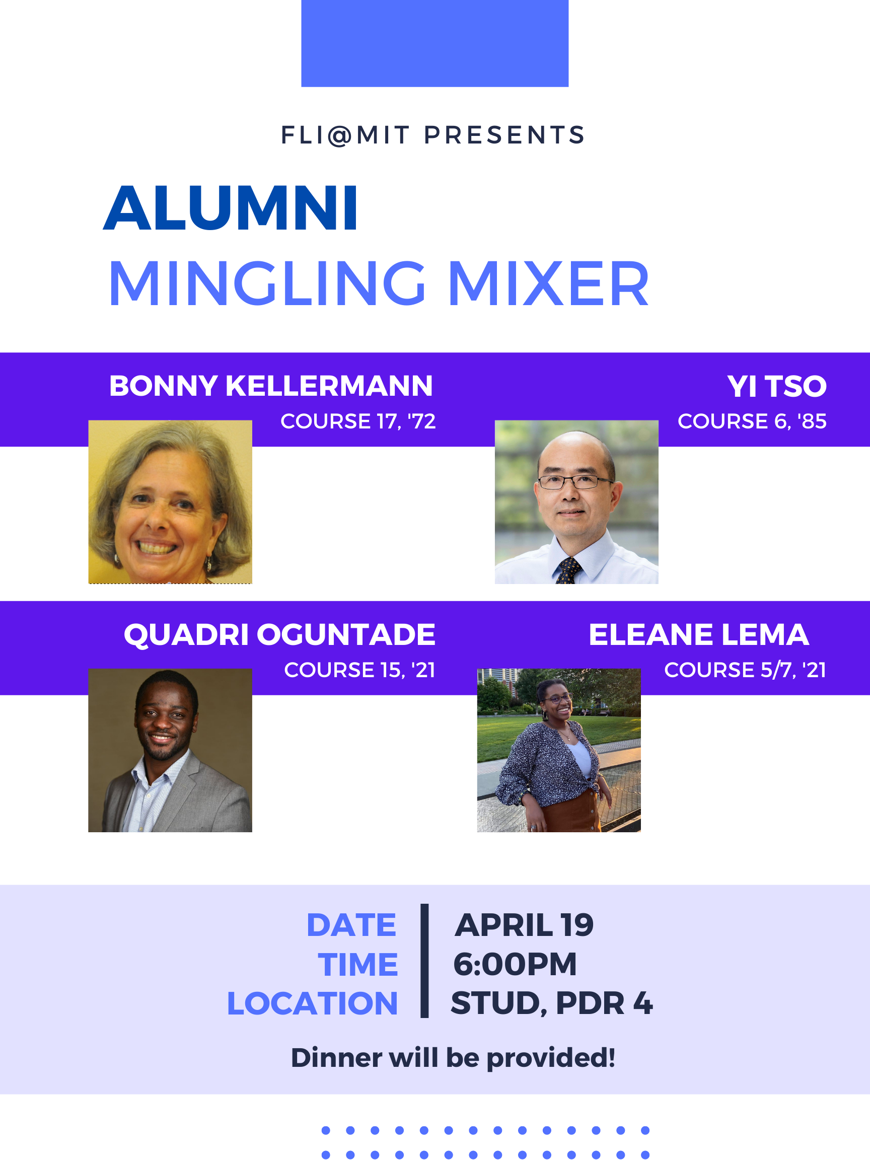 FLI Alumni Connections Mingling Mixer MIT Office of the First Year