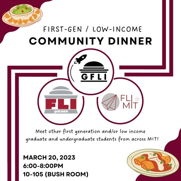 FLI Community Dinner w/ Graduate Students MIT Office of the First Year
